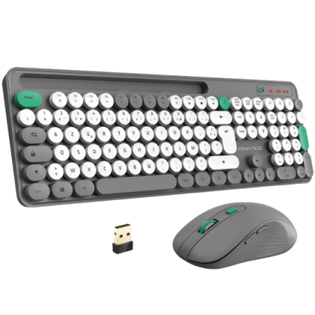 COMBO ADVANCE ELITE PEPS SOURIS + CLAVIER SANS FIL