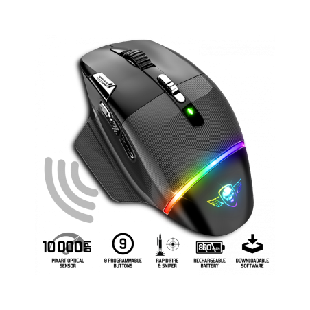 SOURIS GAMER SANS FIL SPIRIT OF GAMER XPERT-M800 RGB - NOIR