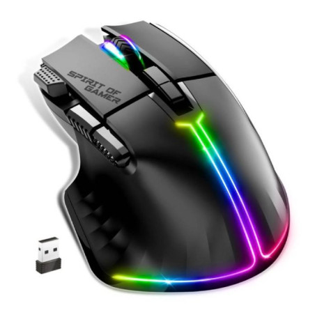 SOURIS GAMER SPIRIT OF GAMER SANS FIL  PRO-M5 RGB - NOIR