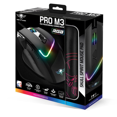 ENSEMBLE SOURIS ET TAPIS SPIRIT OF GAMER PRO-PM3RGB