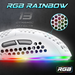 SOURIS GAMER FILAIRE SPIRIT OF GAMER PRO-M4 ULTRA LIGHT - BLANC