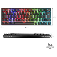 CLAVIER XPERET K200 SPIRIT OF GAMER NOIR