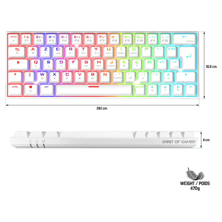 CLAVIER SANS FIL XPERET-K200 SPIRIT OF GAMER