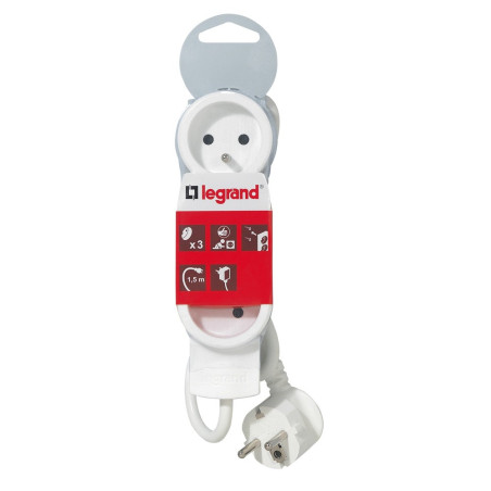 MULTIPRISES 3 PRISES LEGRAND 2P+T