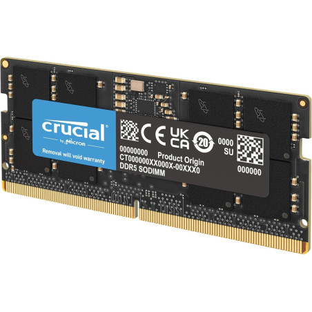 BARRETTE MEMOIRE PORTABLE CRUCIAL DDR5 16GB 5600MHZ