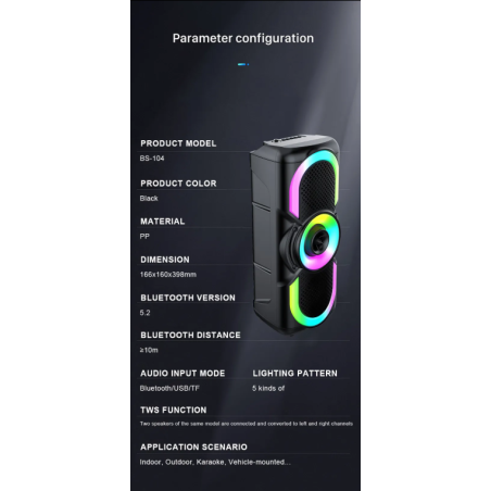 SPEAKER BLUETOOTH BS-104