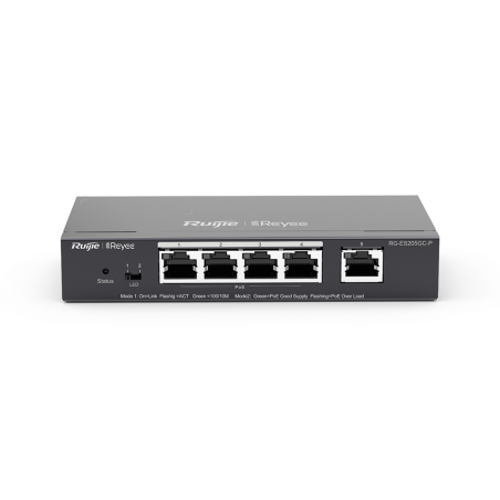SWITCH POE INTELLIGENT RUIJIE 5 PORTS GIGABITS (RG-ES205GC-P)
