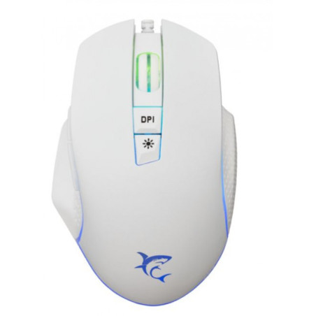 SOURIS GAMER WHITE SHARK GARETH / BLANC / RGB (GM-5009)