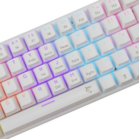 CLAVIER GAMER FILAIRE WHITE SHARK WAKIZASHI 2 US - BLANC