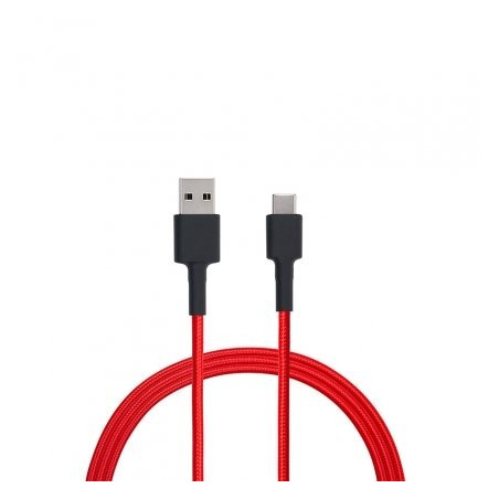 MI BRAIDED USB TYPE-C CABLE 100CM - ROUGE