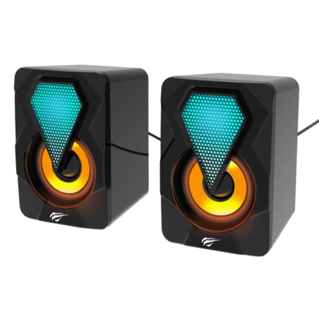 HAUT PARLEUR HAVIT SK210 USB RGB - NOIR