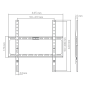 SUPPORT SBOX BUDGET BL-3724F (32-75''/45KG/400*400)