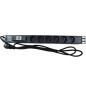 BANDEAU ELECTRIQUE 6 PRISES AVEC DISJONCTEUR