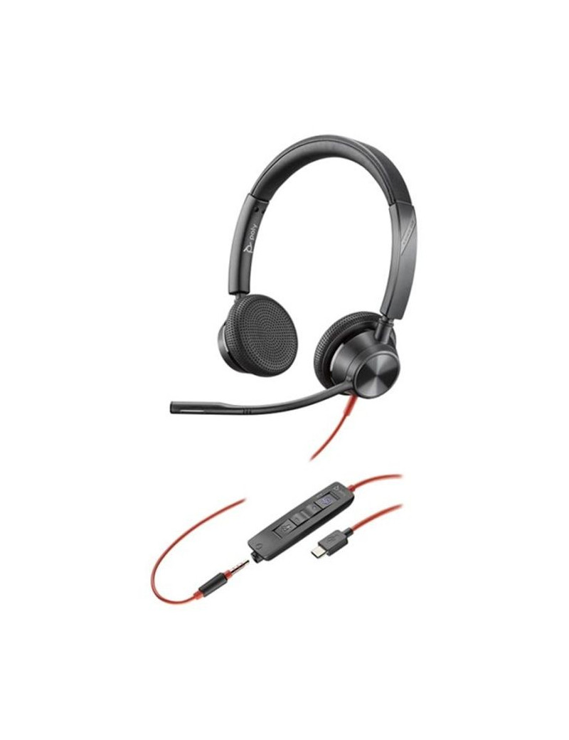 CASQUE MICRO MICROSOFT 3325 TYPE C PLY BLACKWIRE