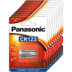 PILE PANASONIC CR123 AL 3V LITHIUM