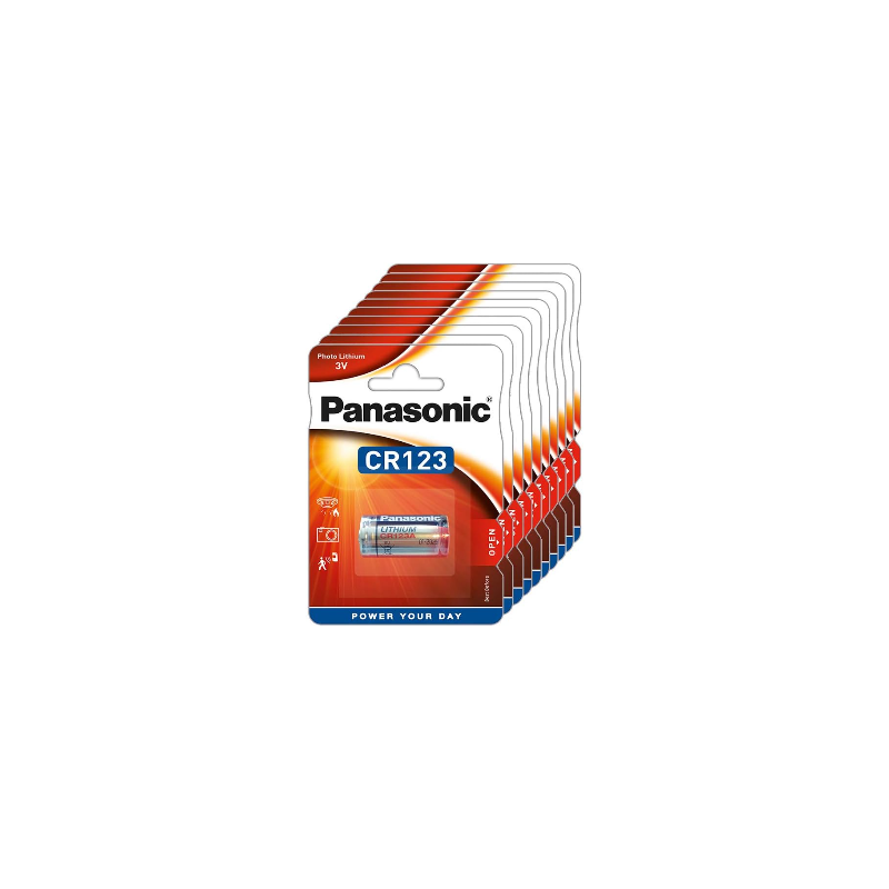 PILE PANASONIC CR123 AL 3V LITHIUM