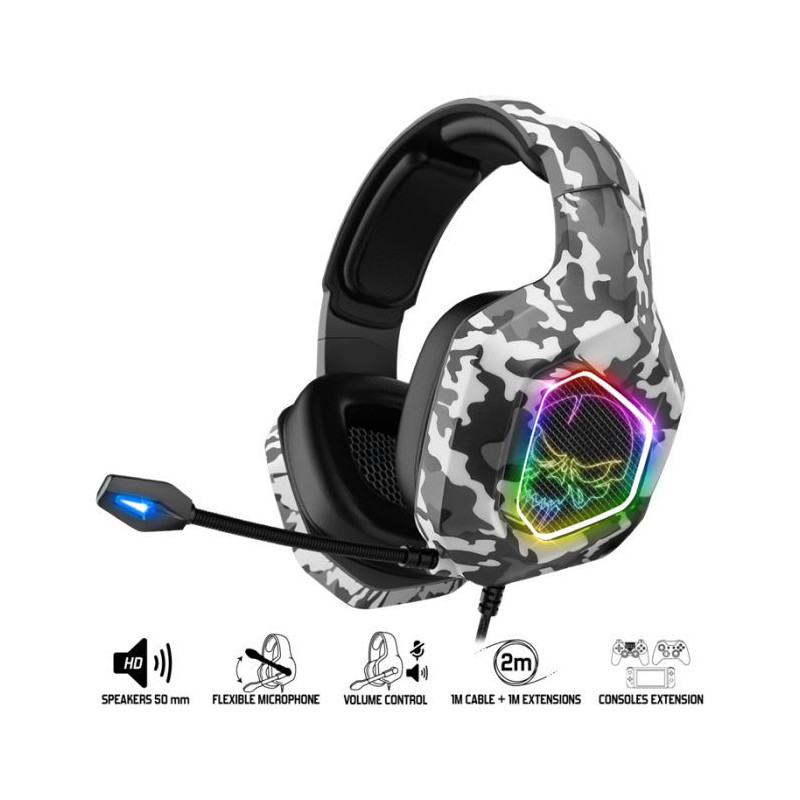 MICRO CASQUE GAMER FILAIRE SPIRIT OF GAMER ELITE H50 ARTIC EDITION -