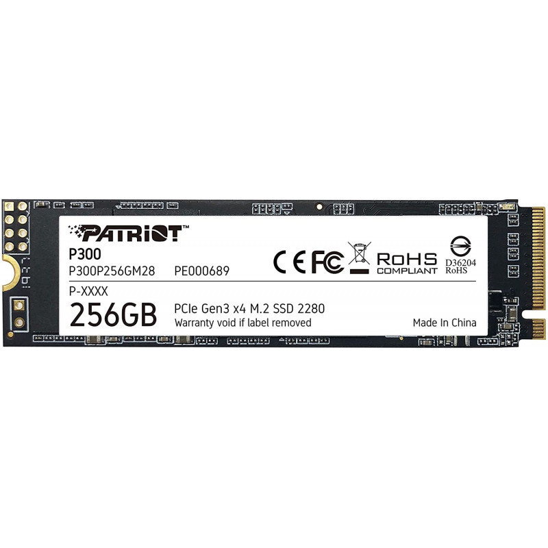 DISQUE DUR INTERNE PATRIOT P300 256 GO SSD M.2 2280 PCIE