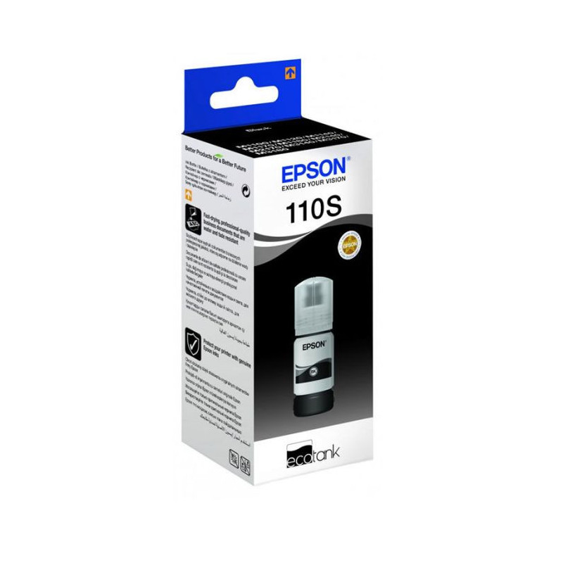 BOUTEILLE D'ENCRE ORIGINALE EPSON 110S - NOIR BOUTEILLE D'ENCRE ORIGINALE EPSON 110S - NOIR