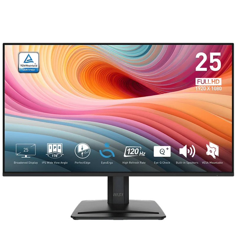 ECRAN MSI PRO MP MP251 24.5" E2 IPS-120HZ-HDMI-DP-VGA-HP