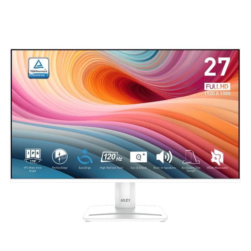 ECRAN MSI PRO MP275W 27" E2-IPS-120HZ-HDMI-DP-VGA-HP-BLANC ECRAN MSI PRO MP275W 27" E2-IPS-120HZ-HDMI-DP-VGA-HP-BLANC
