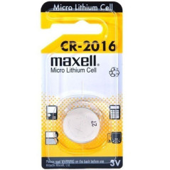 PILE MAXELL MICRO LITHIUM CELL CR2016 3V
