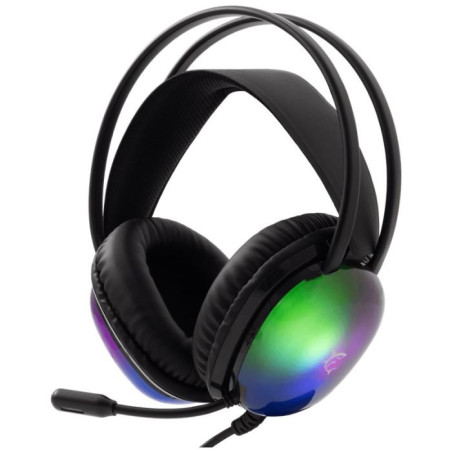 MICRO-CASQUE GAMING FILAIRE WHITE SHARK PEACOCK GH-2444 RGB - NOIR