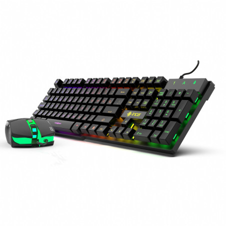 ENSEMBLE CLAVIER & SOURIS GAMER INCA IKG-448 FILAIRE LED RGB