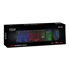 ENSEMBLE CLAVIER & SOURIS GAMER INCA IKG-448 FILAIRE LED RGB