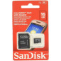 Carte Mémoire Sandisk 16Go Micro SDHC avec Adaptateur