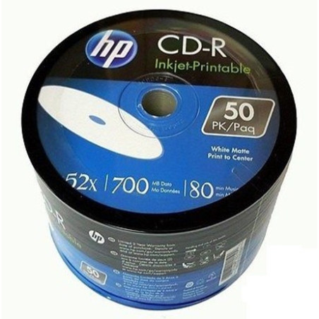 Bobine 50x CD-R Imprimable HP 700 MB / 80 Min 