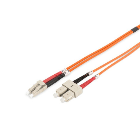 Jarretière Fibre Optique LC-SC Duplex 2m