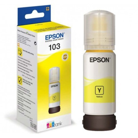 Bouteille D'encre Original EPSON ECOTANK 103 - Noir (C13T00S14A)