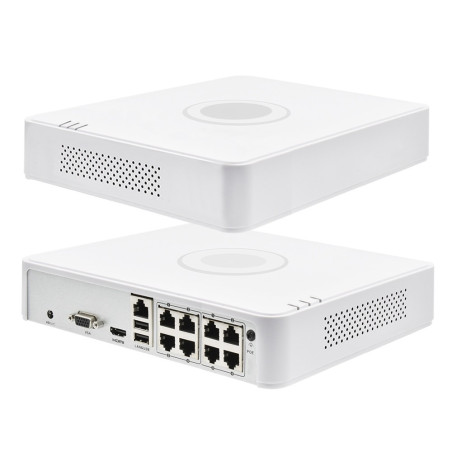 Mini  NVR 1U 8 PoE 8 canaux